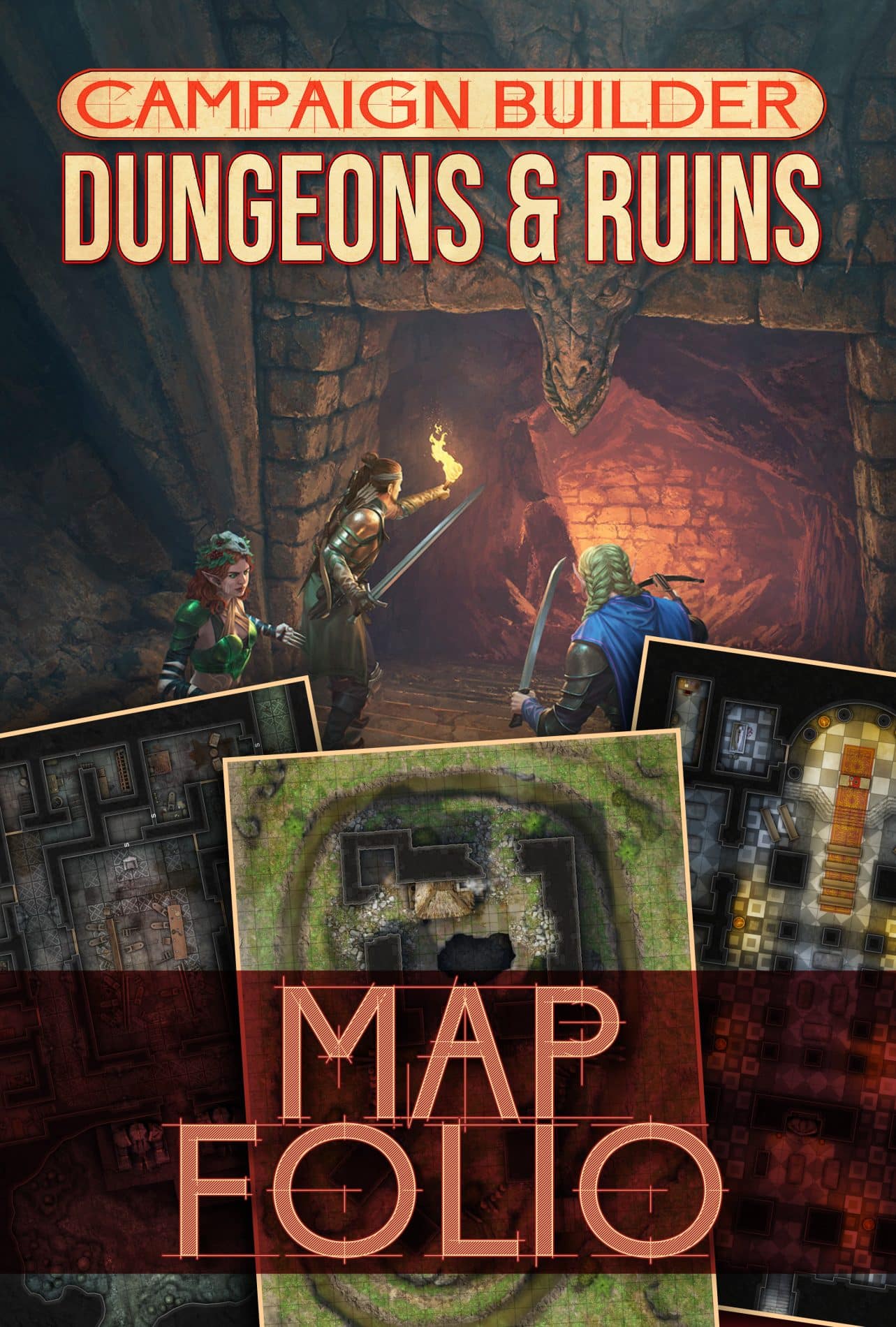 D&D 5E Campaign Builder: Dungeons and Ruins Map Folio image 0